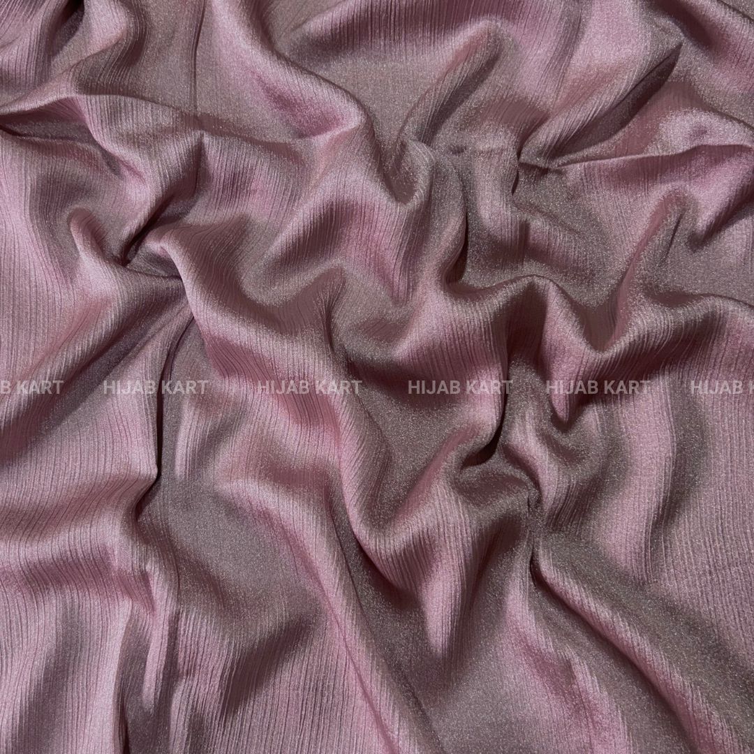 Dusty Pink- Shimmer Crepe Tissue Hijab
