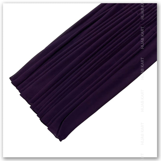 Premium Malaysian Georgette Hijab- Dark Purple