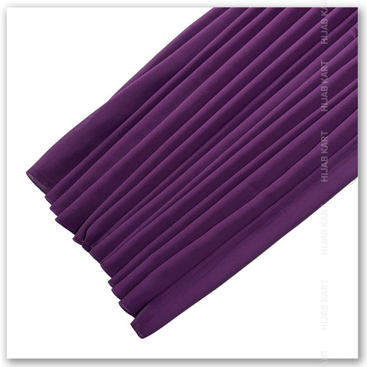 Premium Malaysian Georgette Hijab- French Violet
