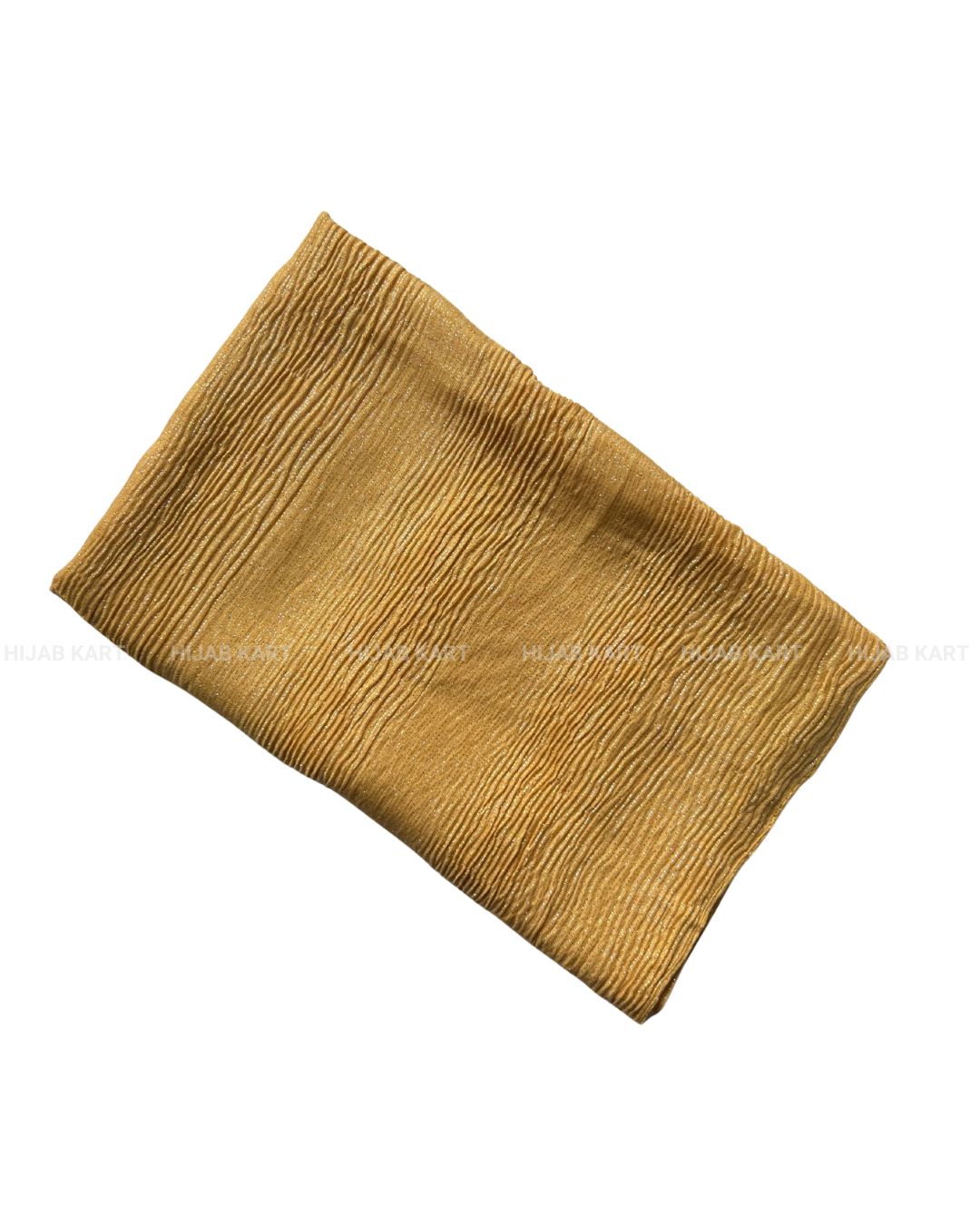 Golden- Cotton Shimmer Crushed Hijab