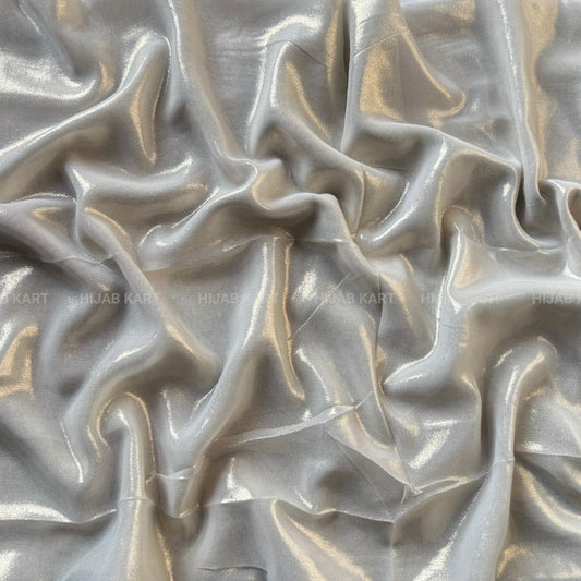 Pearl White- Shimmer Luxe Chiffon Hijab