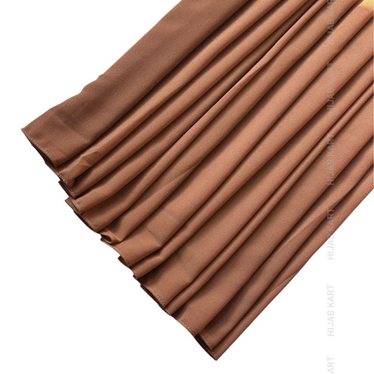 Premium Malaysian Georgette Hijab- Burnt Copper