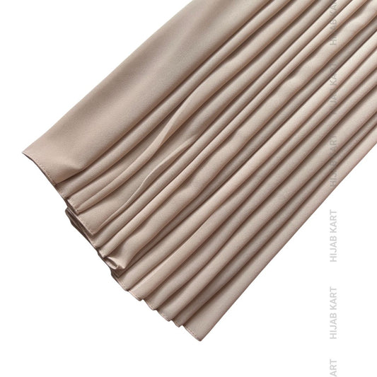 Premium Malaysian Georgette Hijab- Light Beige