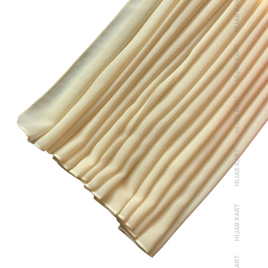 Premium Malaysian Georgette Hijab- Almond Silk