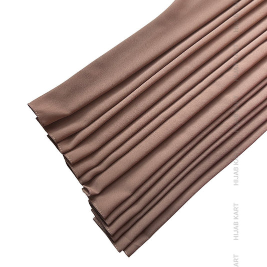 Premium Malaysian Georgette Hijab- Coffee Brown
