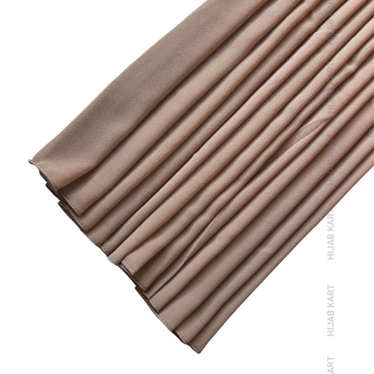 Premium Malaysian Georgette Hijab- Dusty Brown