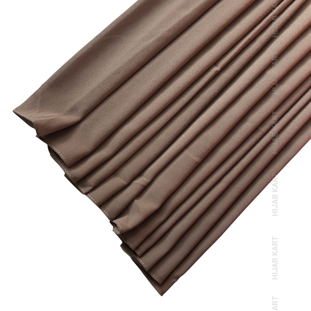 Premium Malaysian Georgette Hijab-  Taupe