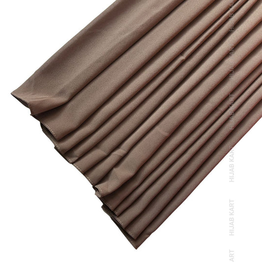 Premium Malaysian Georgette Hijab-  Taupe