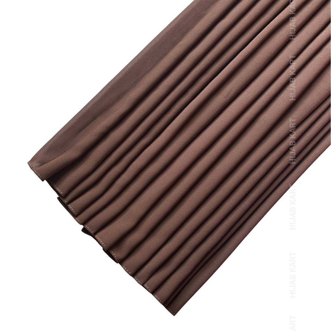 Premium Malaysian Georgette Hijab- Mocha Brown