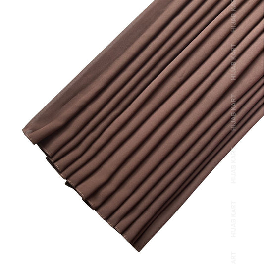 Premium Malaysian Georgette Hijab- Mocha Brown