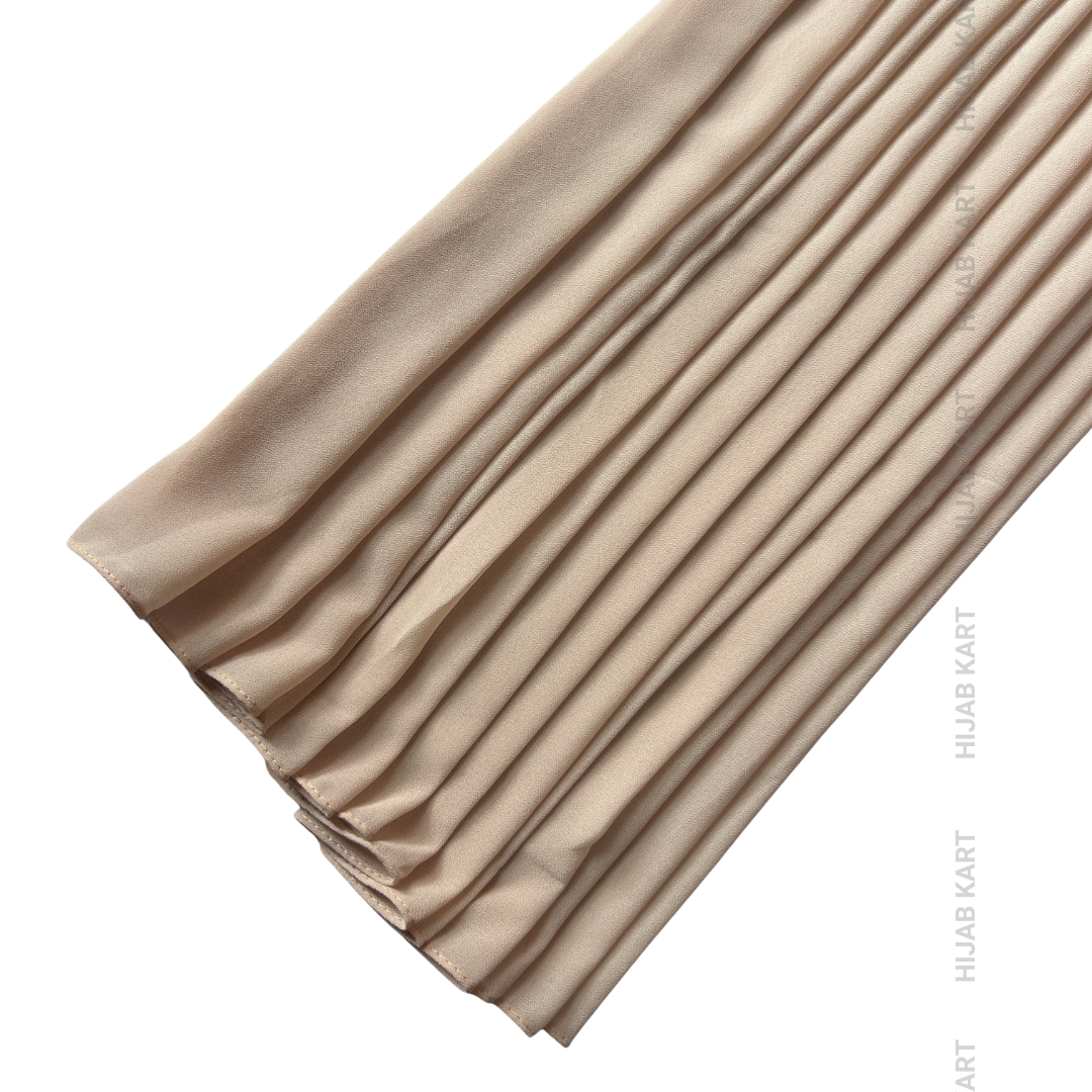 Premium Malaysian Georgette Hijab- Blush Beige