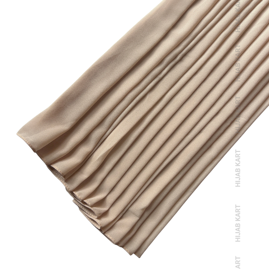 Premium Malaysian Georgette Hijab- Blush Beige
