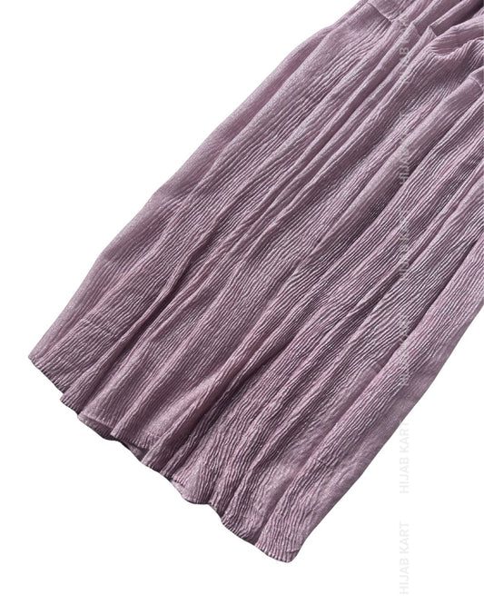 Dusty Pink- Cotton Shimmer Crushed Hijab