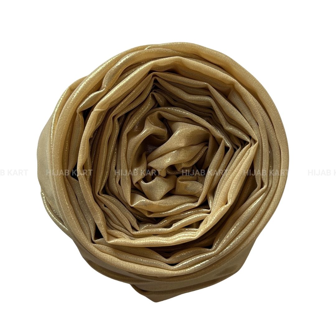 Golden- Shimmer Luxe Chiffon Hijab