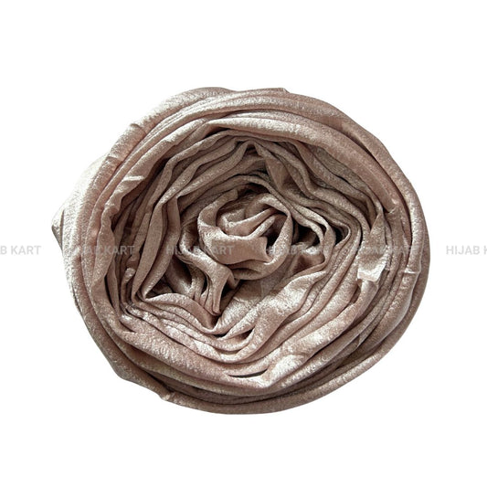 Pale Pink- Luxe Shimmer Crushed Satin Hijab