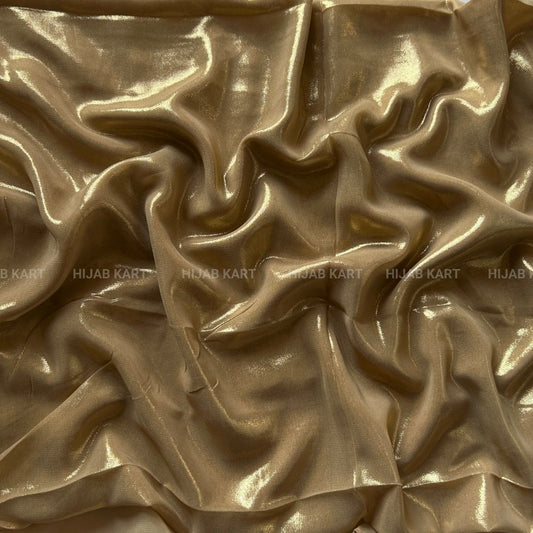 Golden- Shimmer Luxe Chiffon Hijab