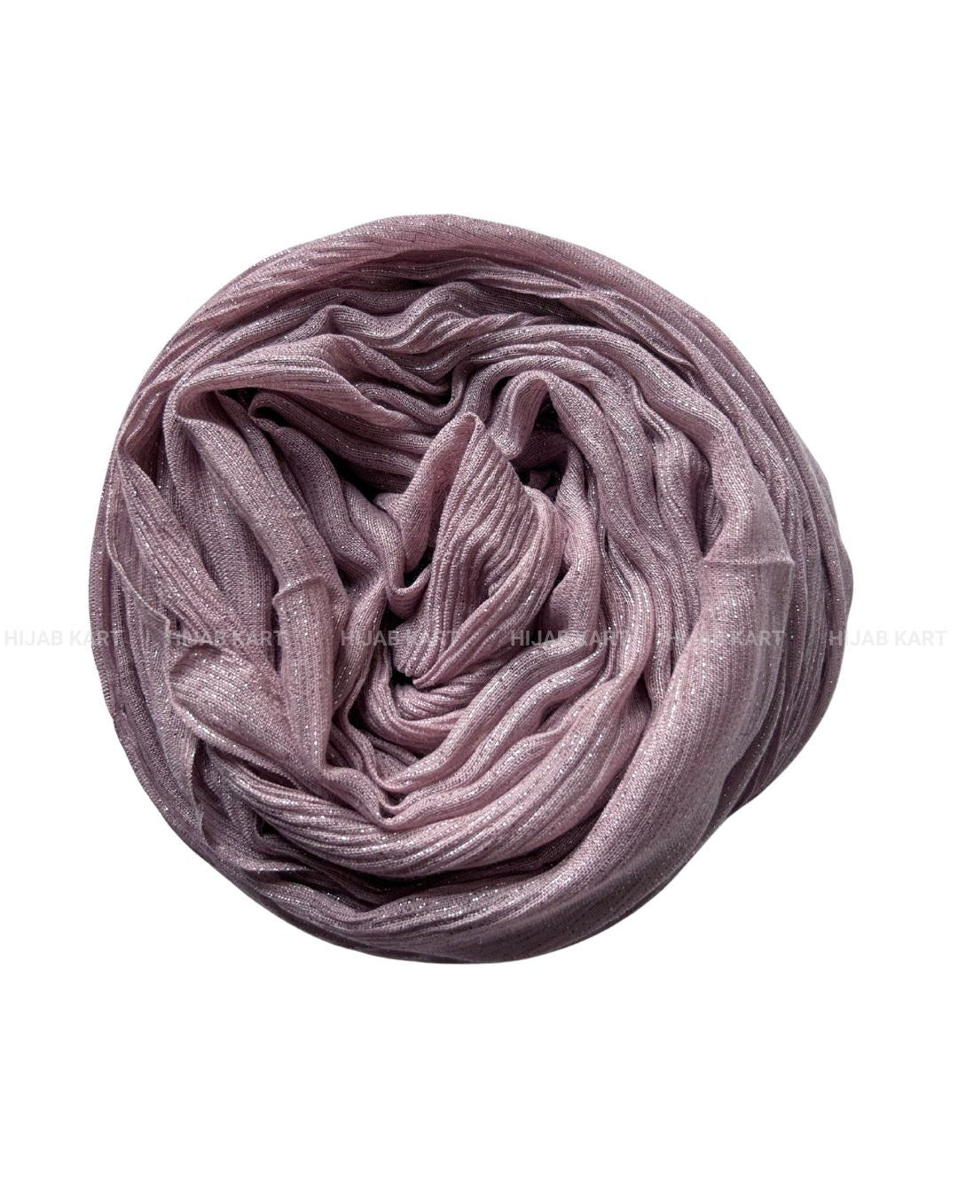 Dusty Pink- Cotton Shimmer Crushed Hijab