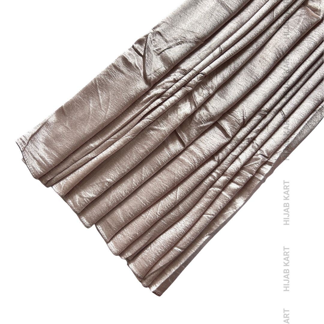 Pale Pink- Luxe Shimmer Crushed Satin Hijab