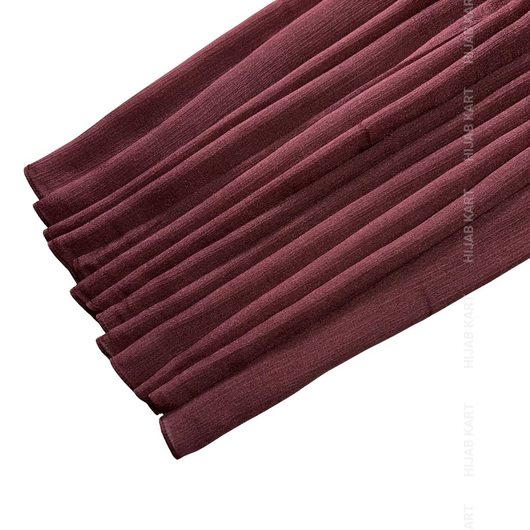 Dusty Red- Shimmer Crepe Tissue Hijab