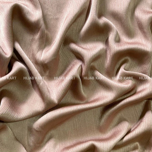 Pearl Peach- Textured Crepe Satin Hijab