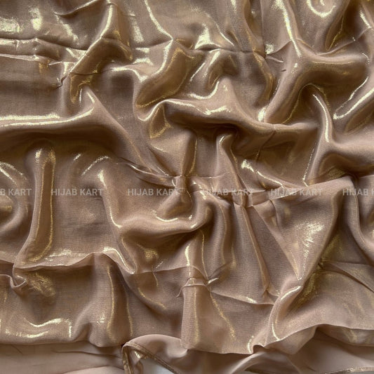Camel Brown- Shimmer Luxe Chiffon Hijab