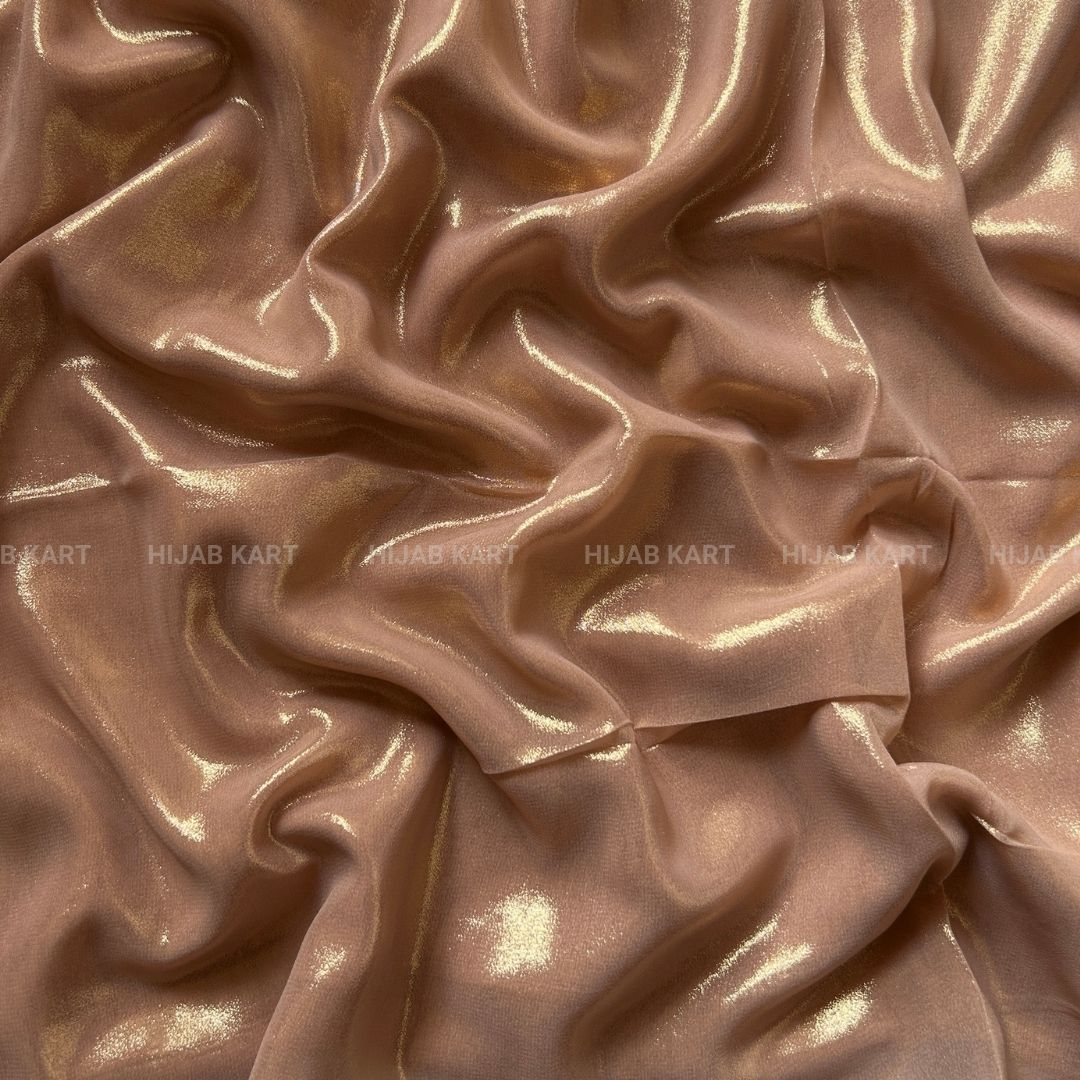 Peach- Shimmer Luxe Chiffon Hijab