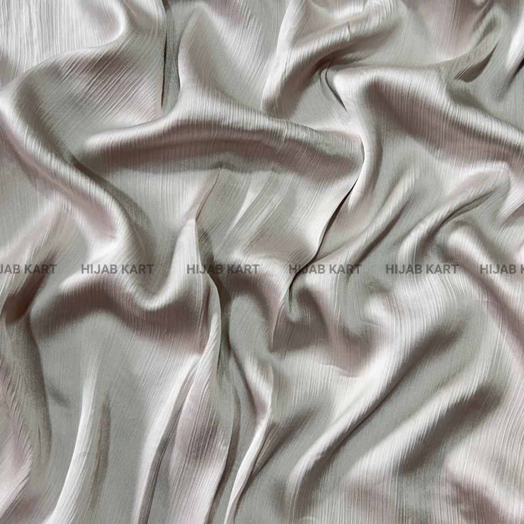 Platinum- Textured Crepe Satin Hijab