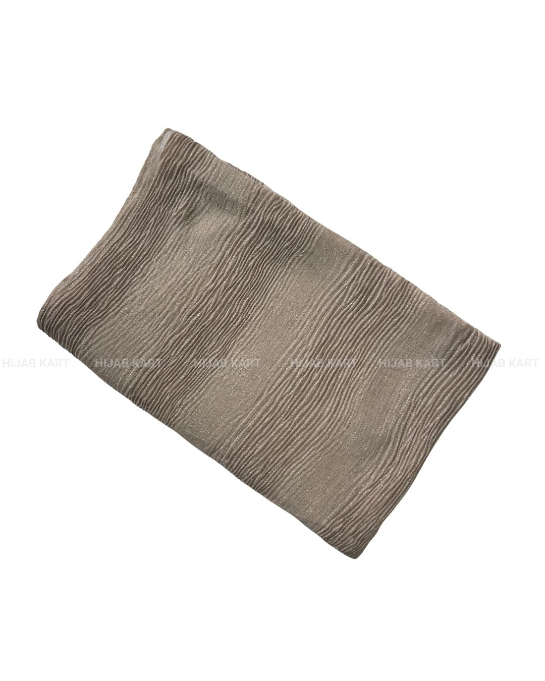 Beige- Cotton Shimmer Crushed Hijab