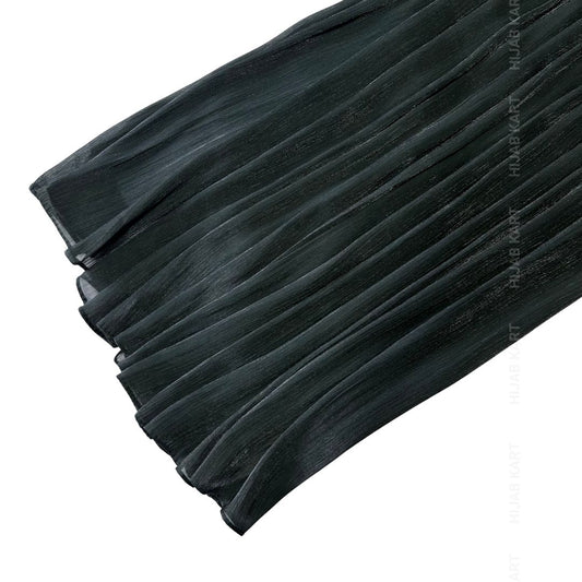 Dark Olive- Flowy Organza Shimmer Hijab