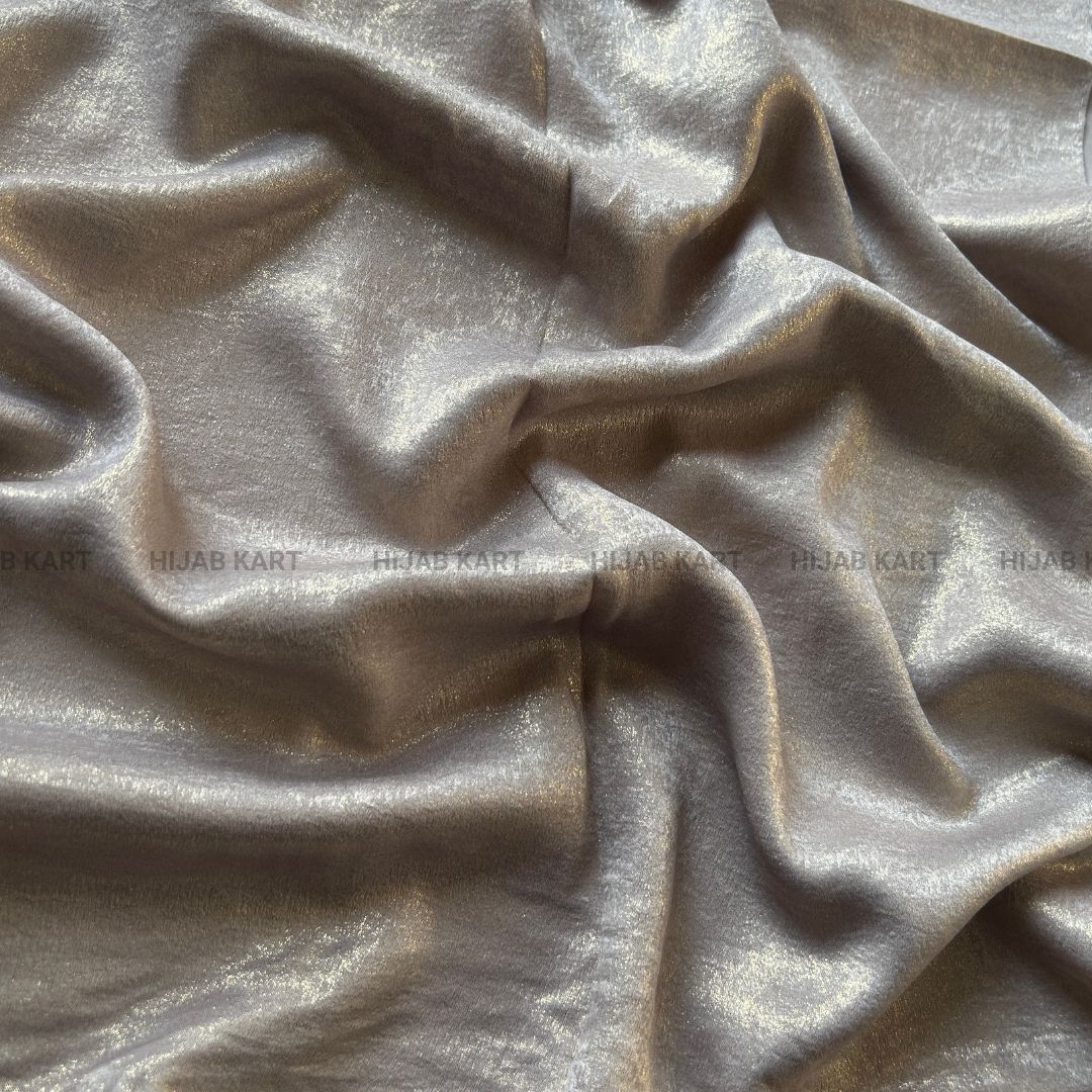 Silver Beige- Shimmer Dust Georgette Hijab