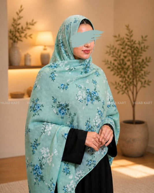 Mint Whisper- Elara Namaz Dupatta