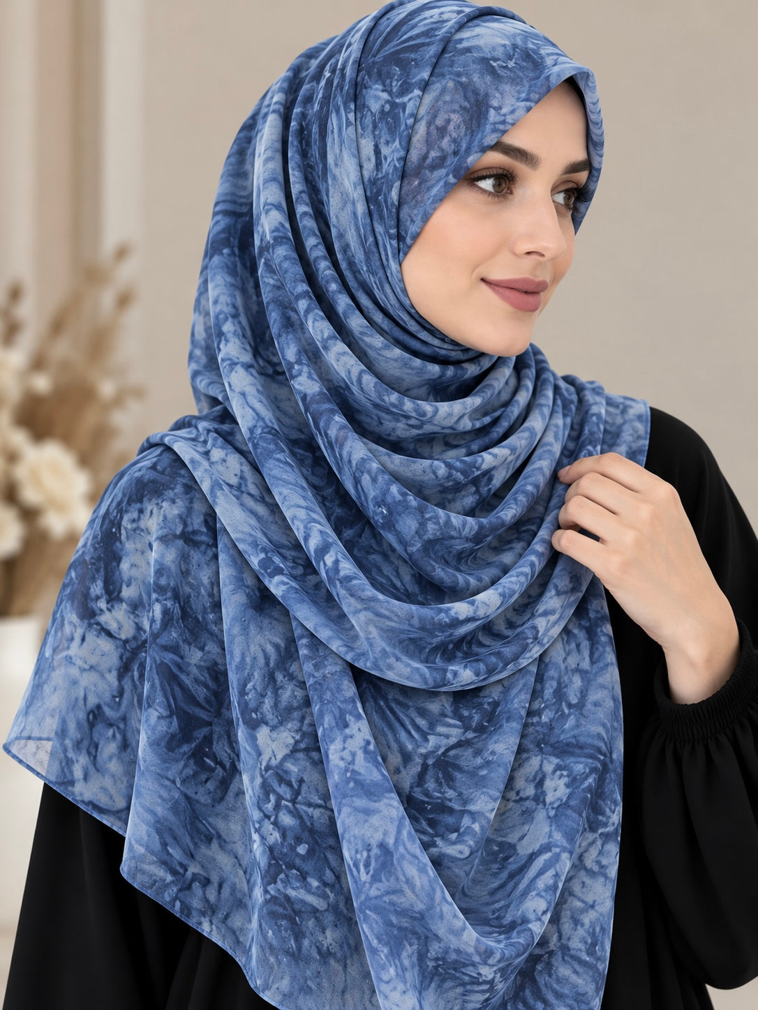 Ocean Mist - Tie Dye Chiffon Hijab