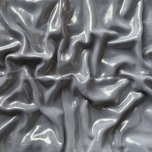 Silver- Shimmer Luxe Chiffon Hijab