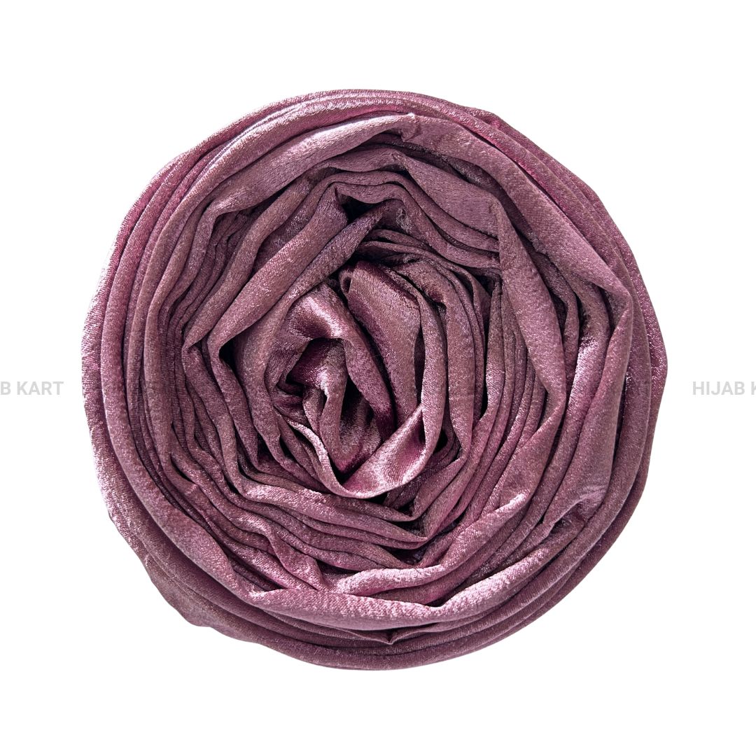 Taffy Pink- Luxe Shimmer Crushed Satin Hijab