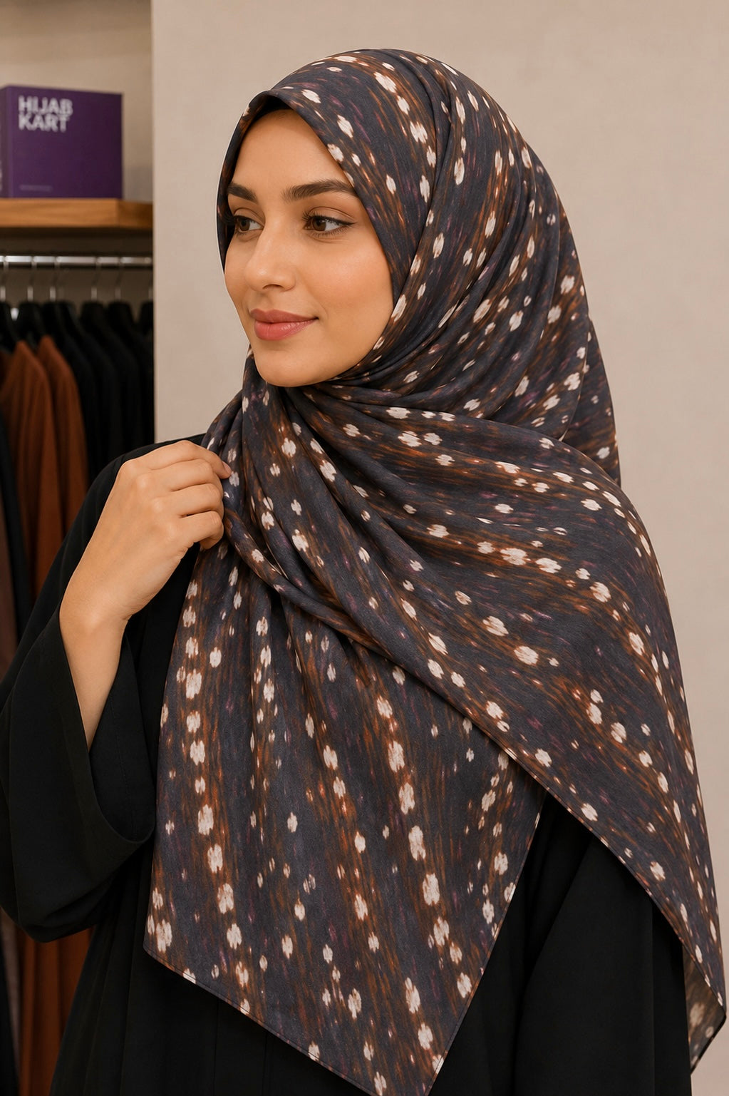 Deer- Chiffon Animal Print Hijab