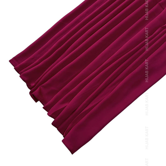 Luxe Caramel Chiffon Hijab- Ruby Red