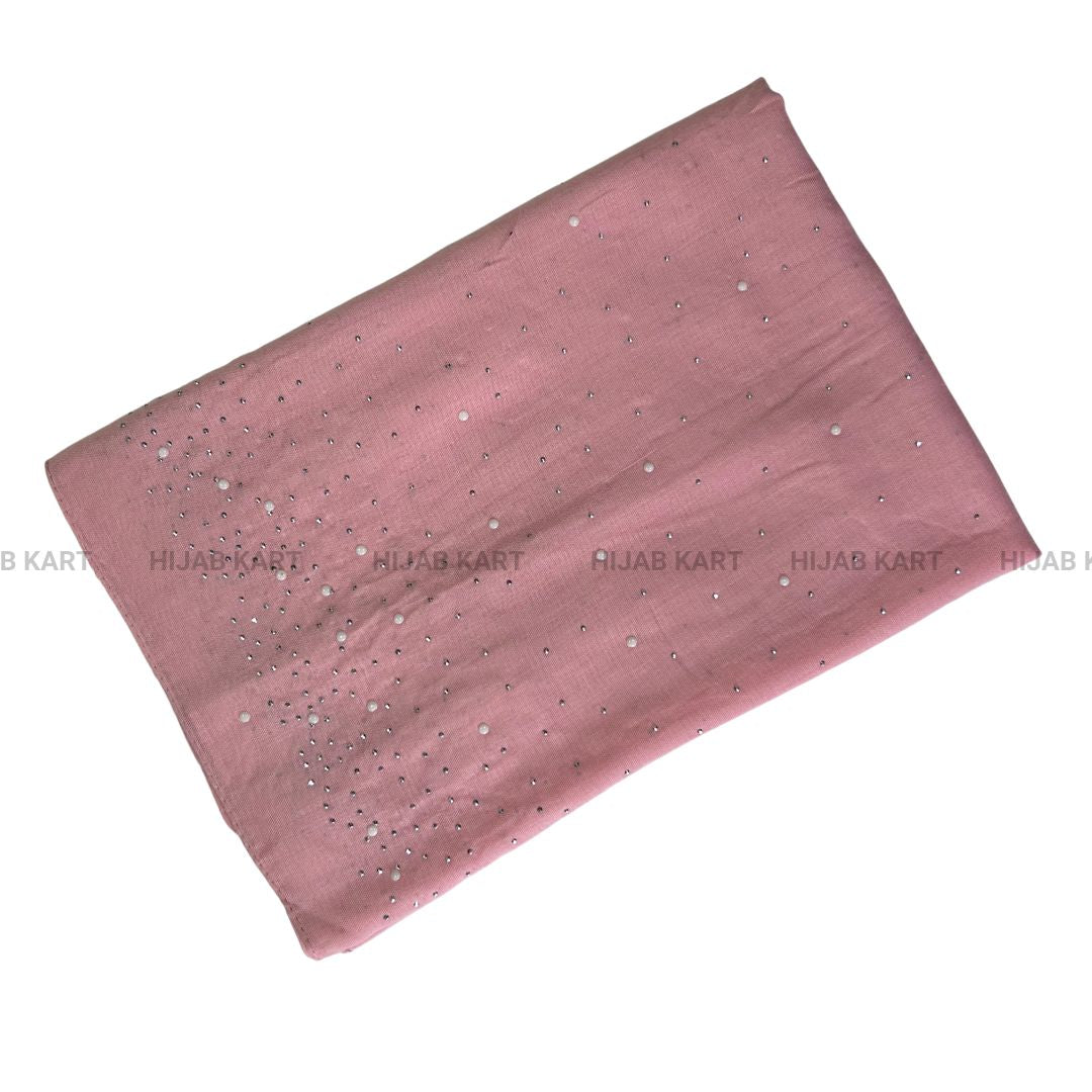 Pink-  Premium Cotton Dewdrop Hijab