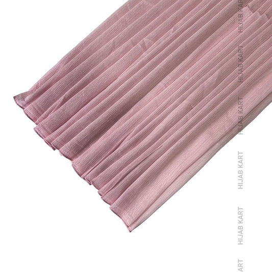 Pastel Pink- Luxe Metallic Shimmer Georgette Hijab
