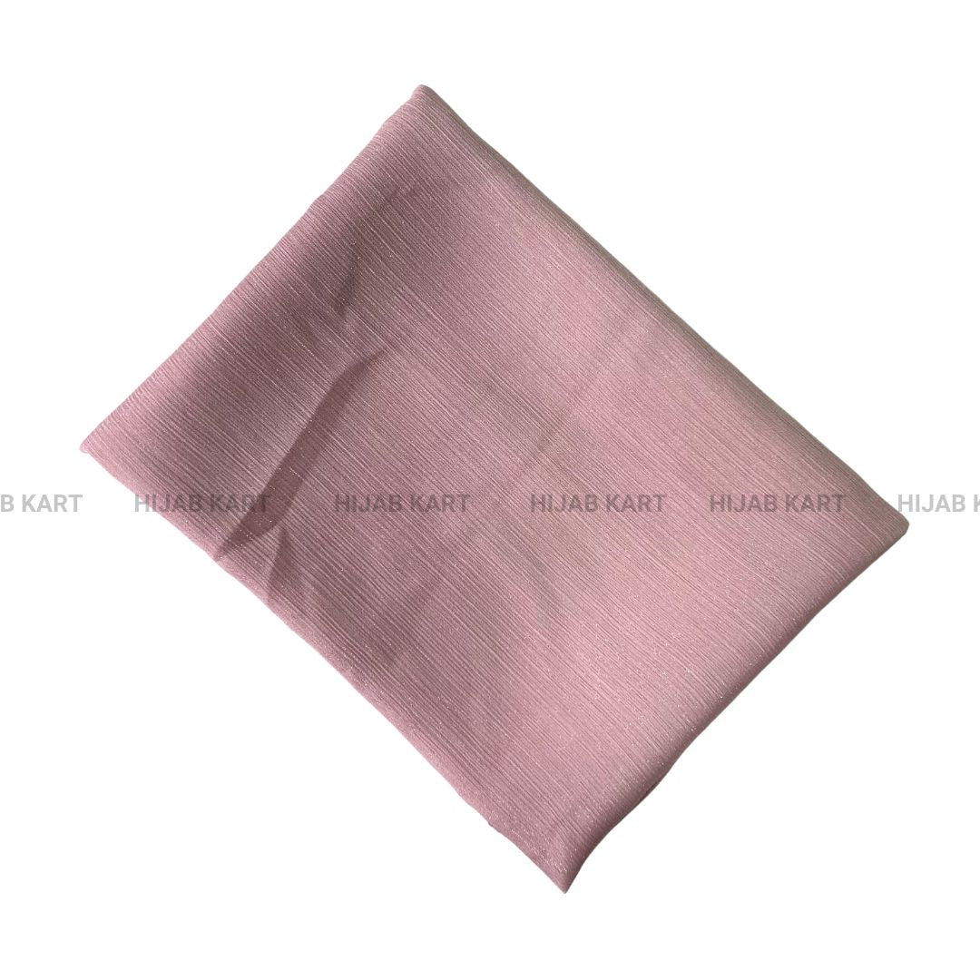 Pastel Pink- Luxe Metallic Shimmer Georgette Hijab