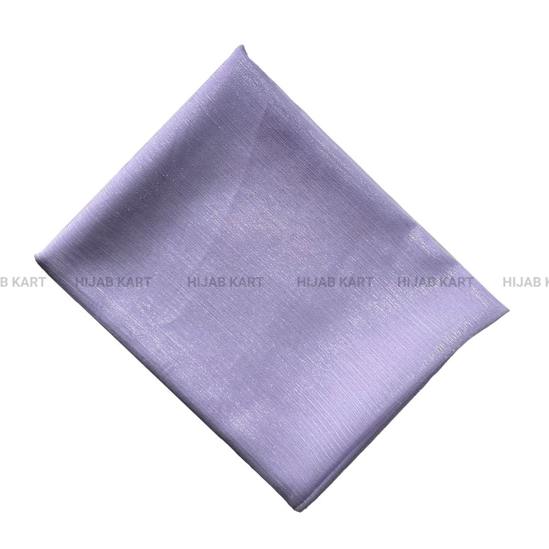 Lavender- Luxe Metallic Shimmer Georgette Hijab