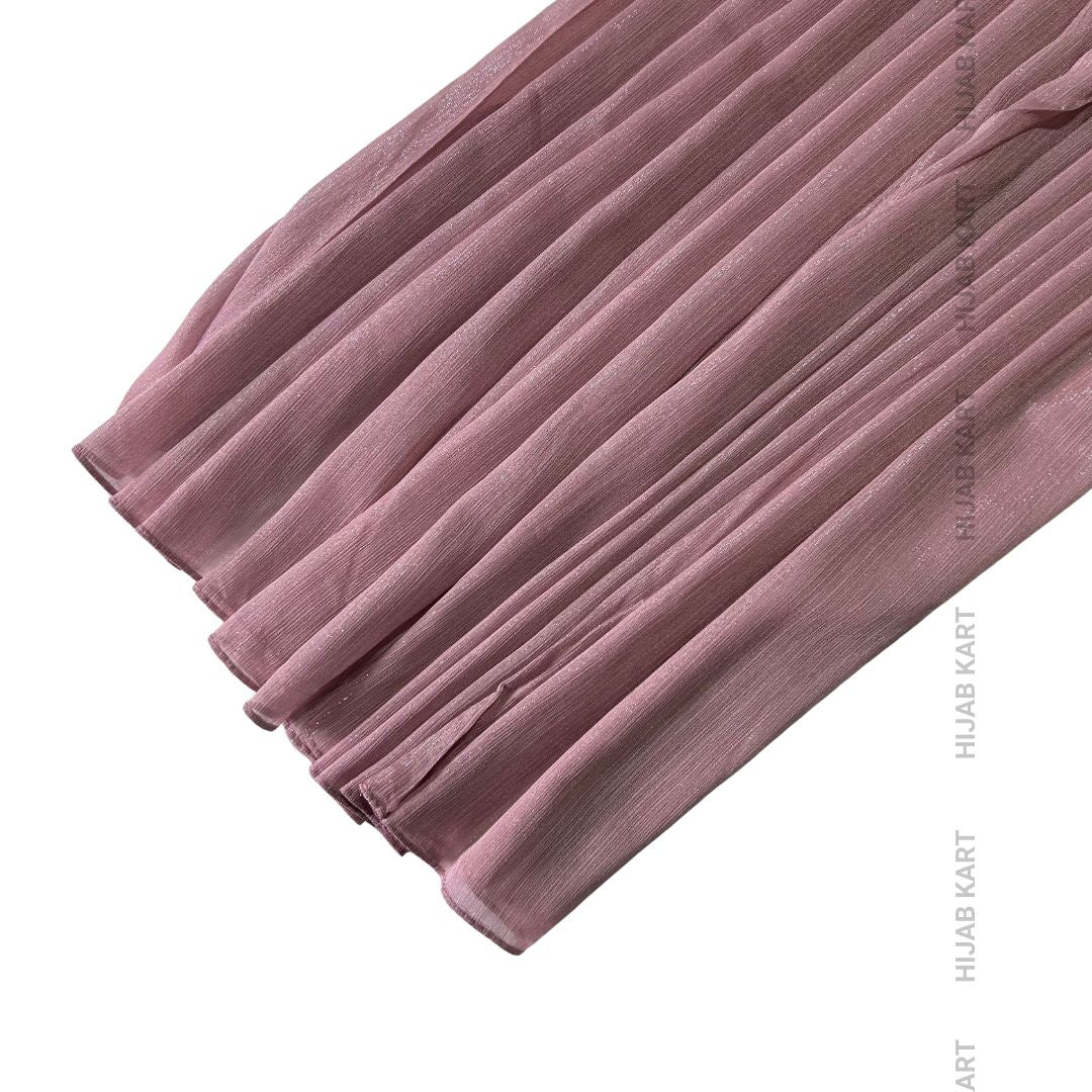 Pink- Luxe Metallic Shimmer Georgette Hijab