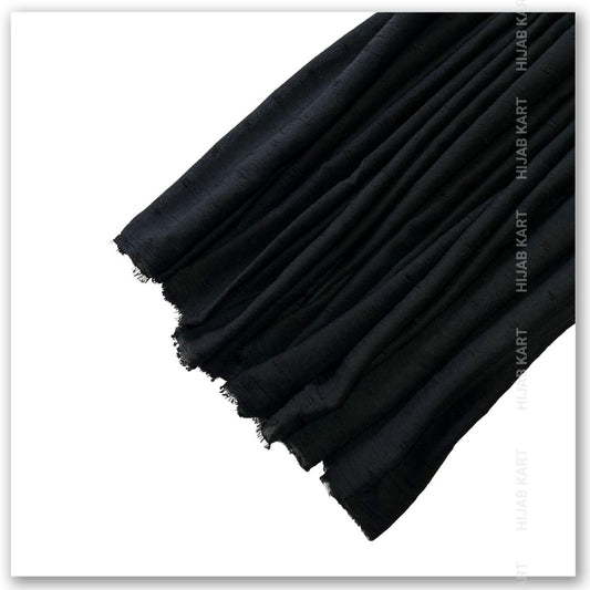 Black Color Cotton Hijab | Softest Cotton Hijab Collection | Summer Hijab