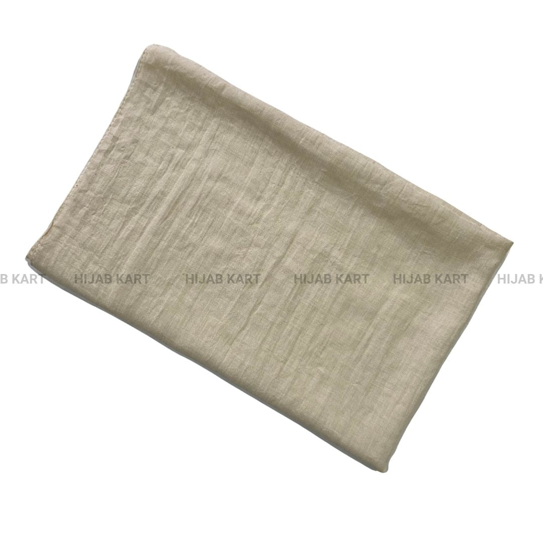 Blanched Almond-Textured cotton hijab