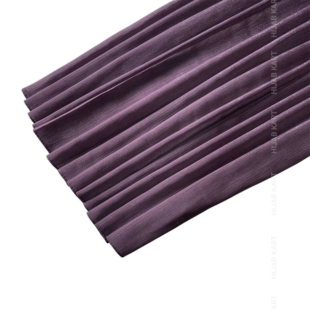 Dusty Purple - Luxe Metallic Shimmer Georgette Hijab