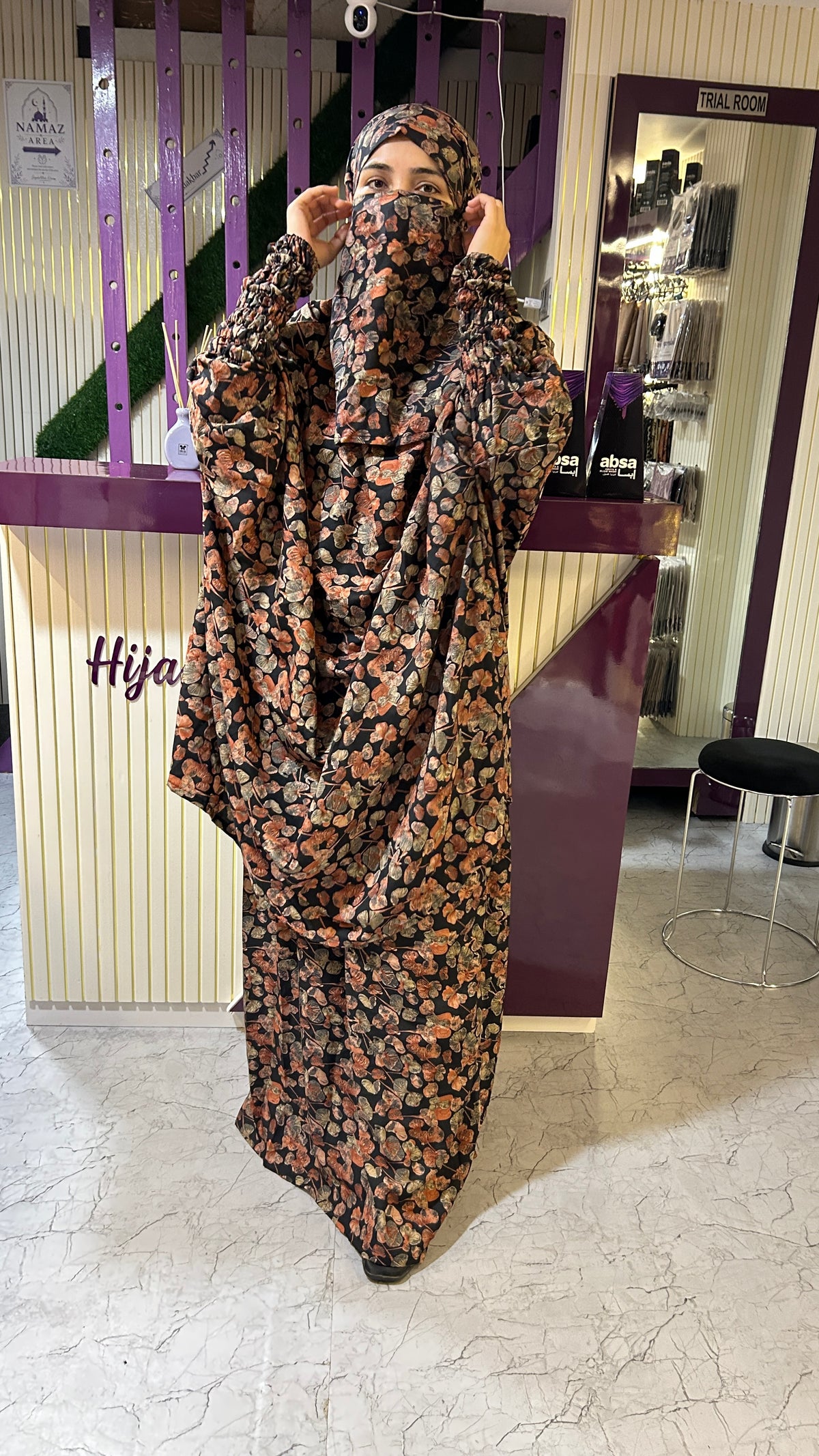 Mahira - Floral 3 Piece Jilbab Set
