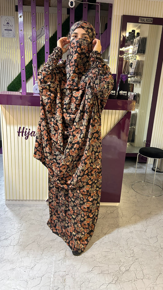 Mahira - Floral 3 Piece Jilbab Set