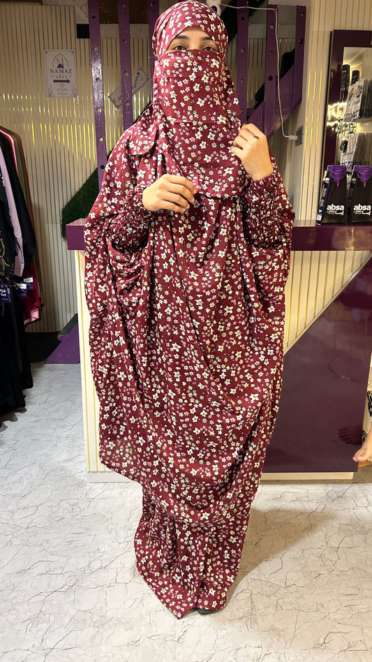 Mahira - Floral 3 Piece Jilbab Set