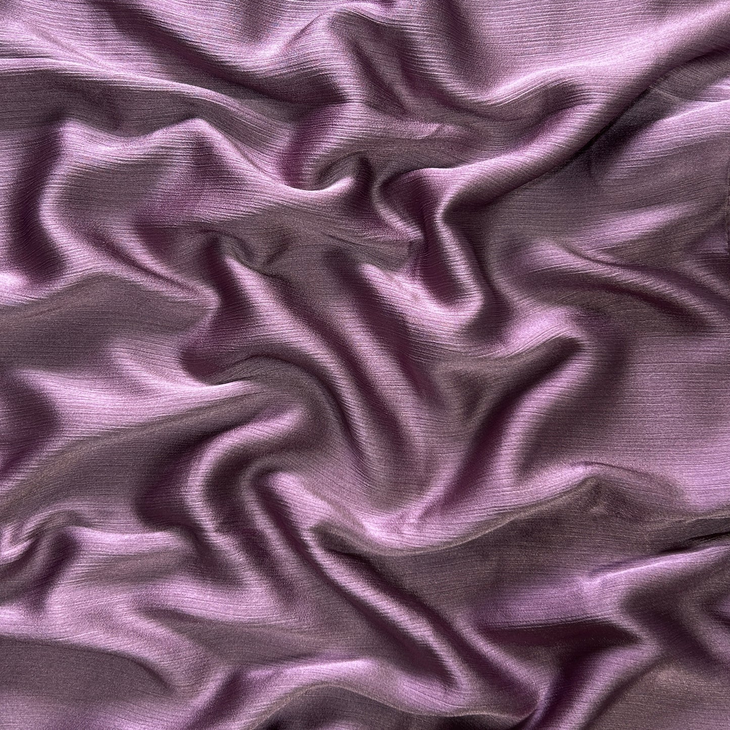 Purple Mauve- Textured Crepe Satin Hijab