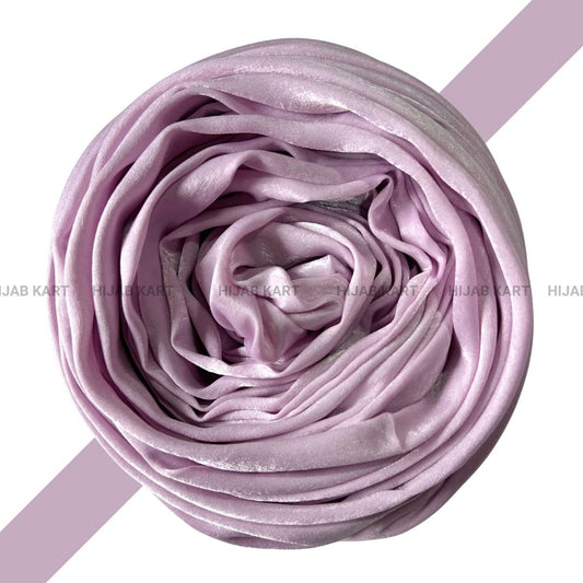 Lilac- Velvet Satin Hijab