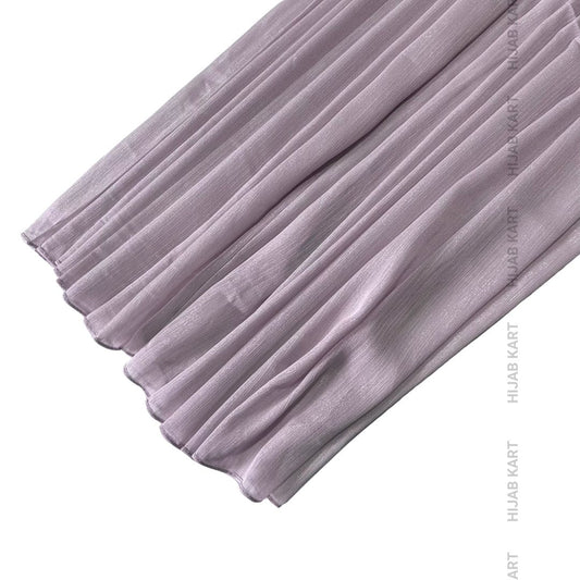 French Lilac- Luxe Metallic Shimmer Georgette Hijab